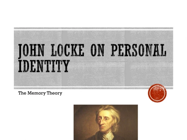 John Locke on personal identity