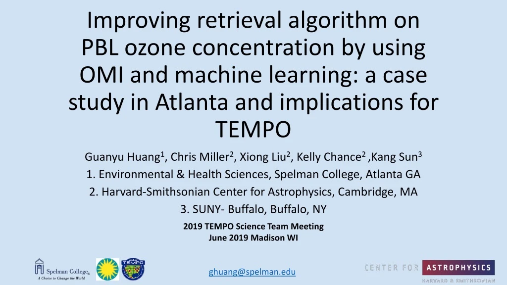 improving retrieval algorithm on pbl ozone