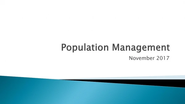 Population M anagement