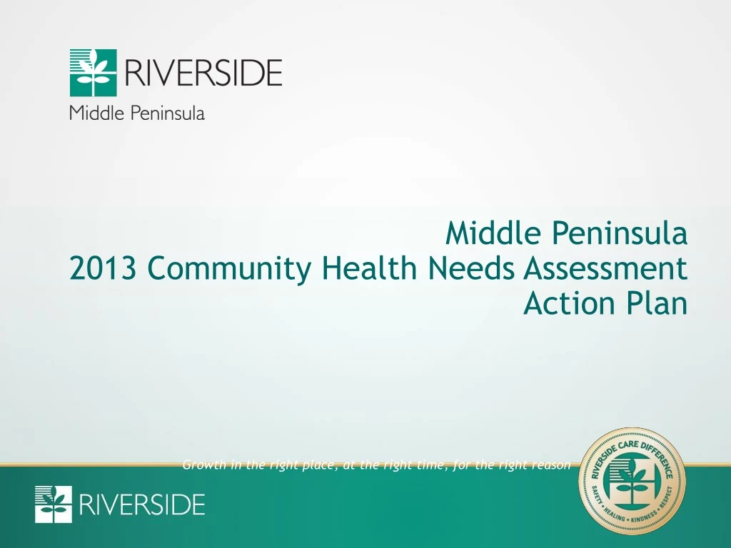 middle peninsula 2013 community health needs assessment action plan