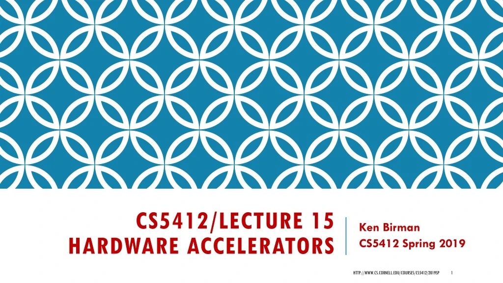 cs5412 lecture 15 hardware accelerators