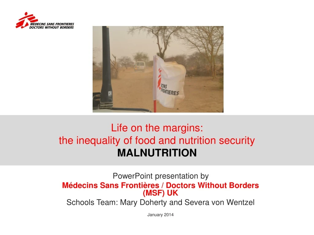 life on the margins the inequality of food and nutrition security malnutrition