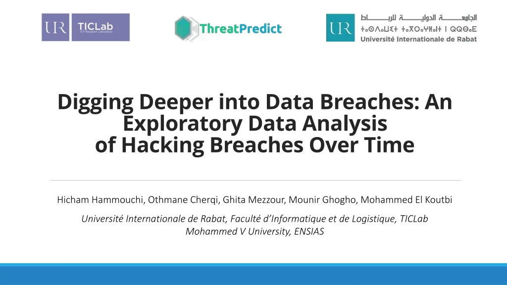 digging deeper into data breaches an exploratory data analysis of hacking breaches over time