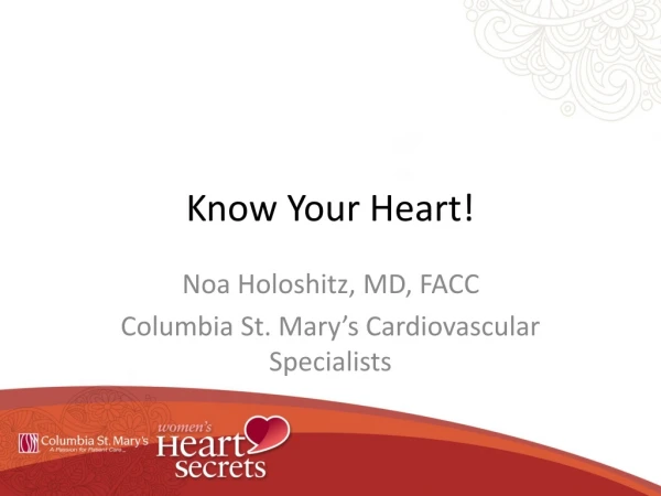 Know Your Heart!