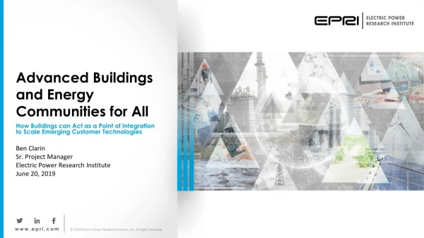 Advanced Buildings and Energy Communities for All