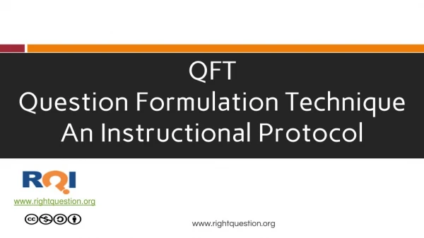 QFT Question Formulation Technique An Instructional Protocol