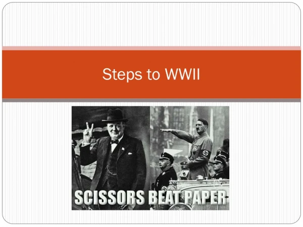 Steps to WWII