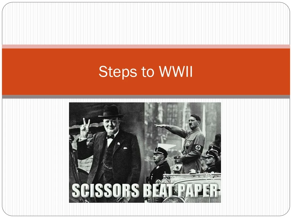 steps to wwii
