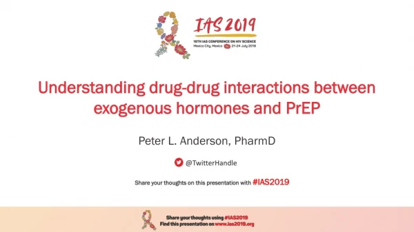 Understanding drug-drug interactions between exogenous hormones and PrEP