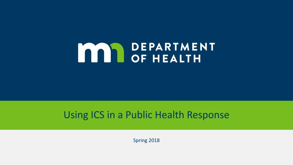 using ics in a public health response