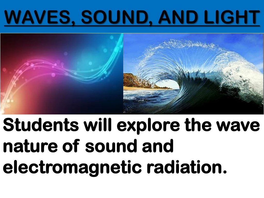 waves sound and light