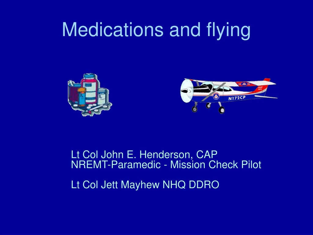 medications and flying