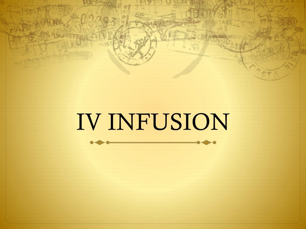 iv infusion