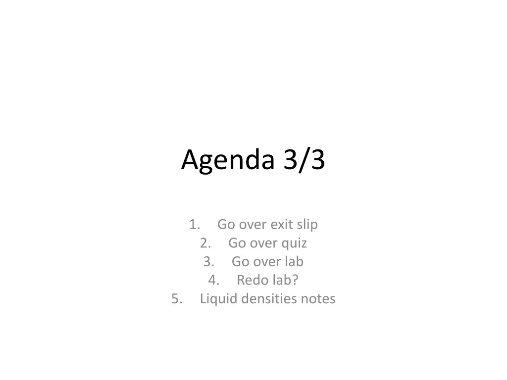 agenda 3 3