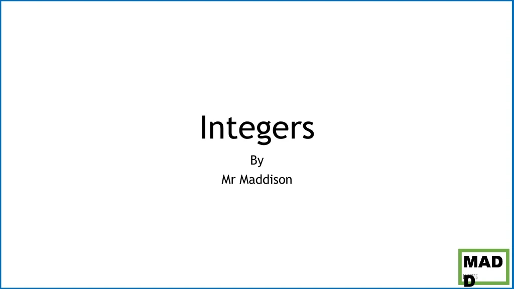 integers
