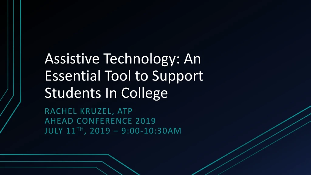 assistive technology an essential tool to support students in college