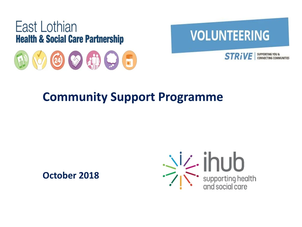community support programme october 2018