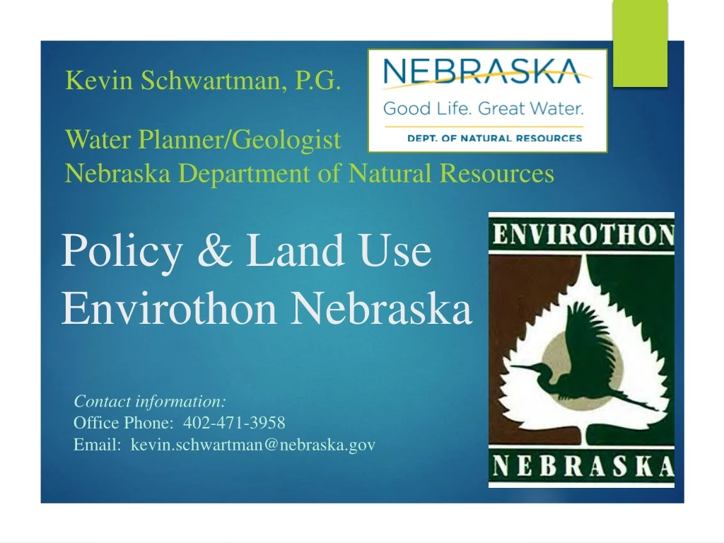 policy land use envirothon nebraska