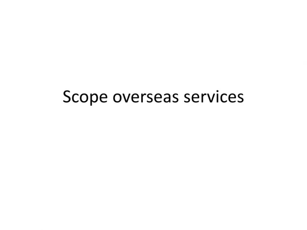 scope overseas services