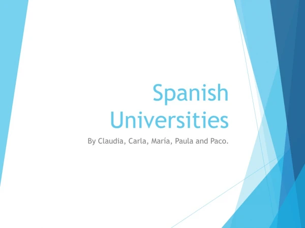 Spanish Universities