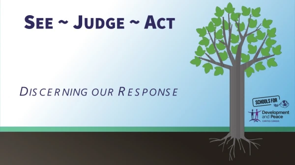 See ~ Judge ~ Act Discerning our Response