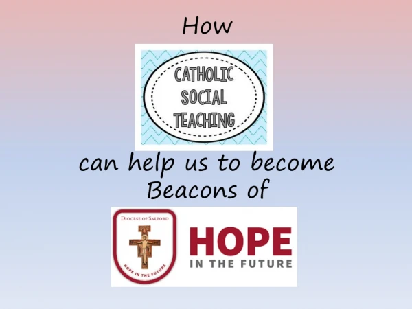 How can help us to become Beacons of