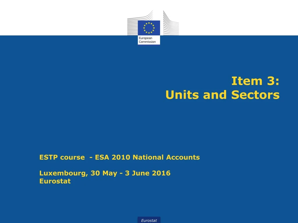 item 3 units and sectors