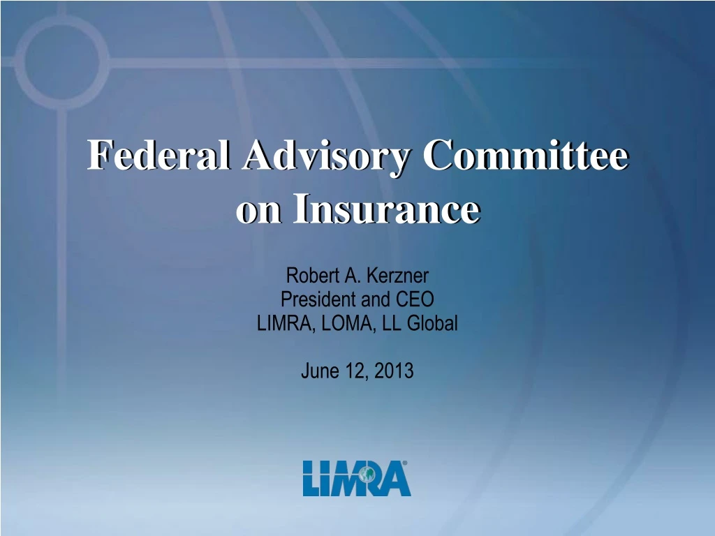 federal advisory committee on insurance