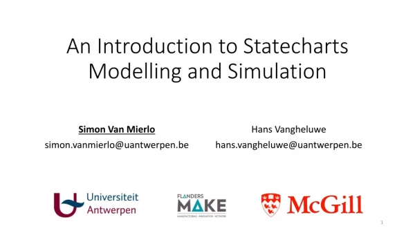 An Introduction to Statecharts Modelling and Simulation