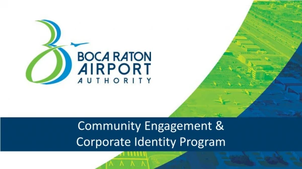 Community Engagement &amp; Corporate Identity Program