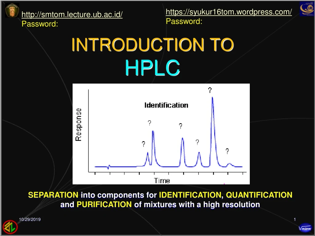 introduction to hplc