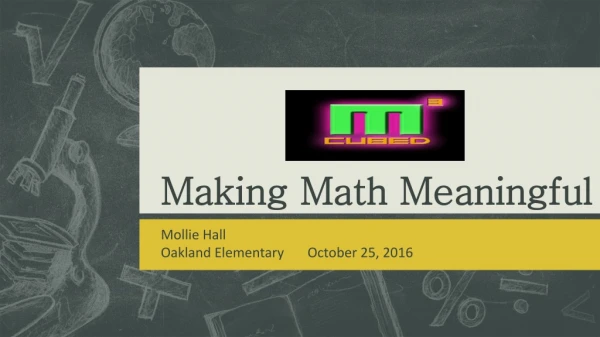 Making Math Meaningful