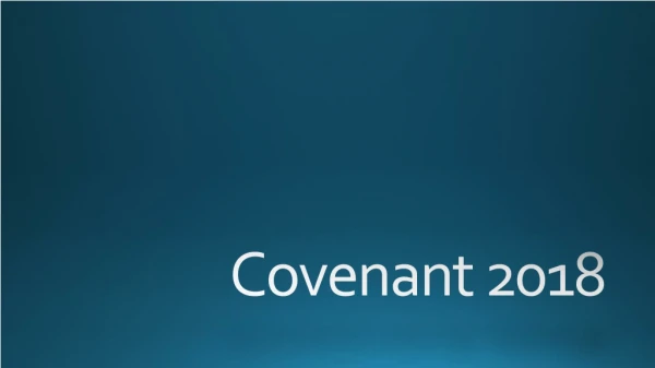 Covenant 2018