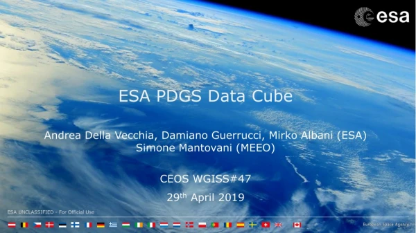 ESA PDGS Data Cube