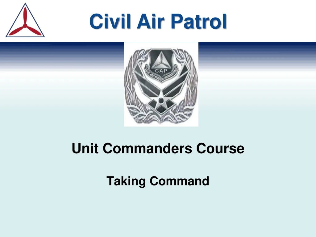 unit commanders course taking command