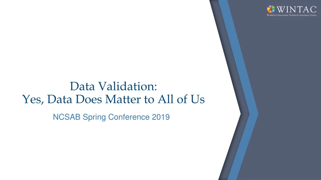 data validation yes data does matter to all of us