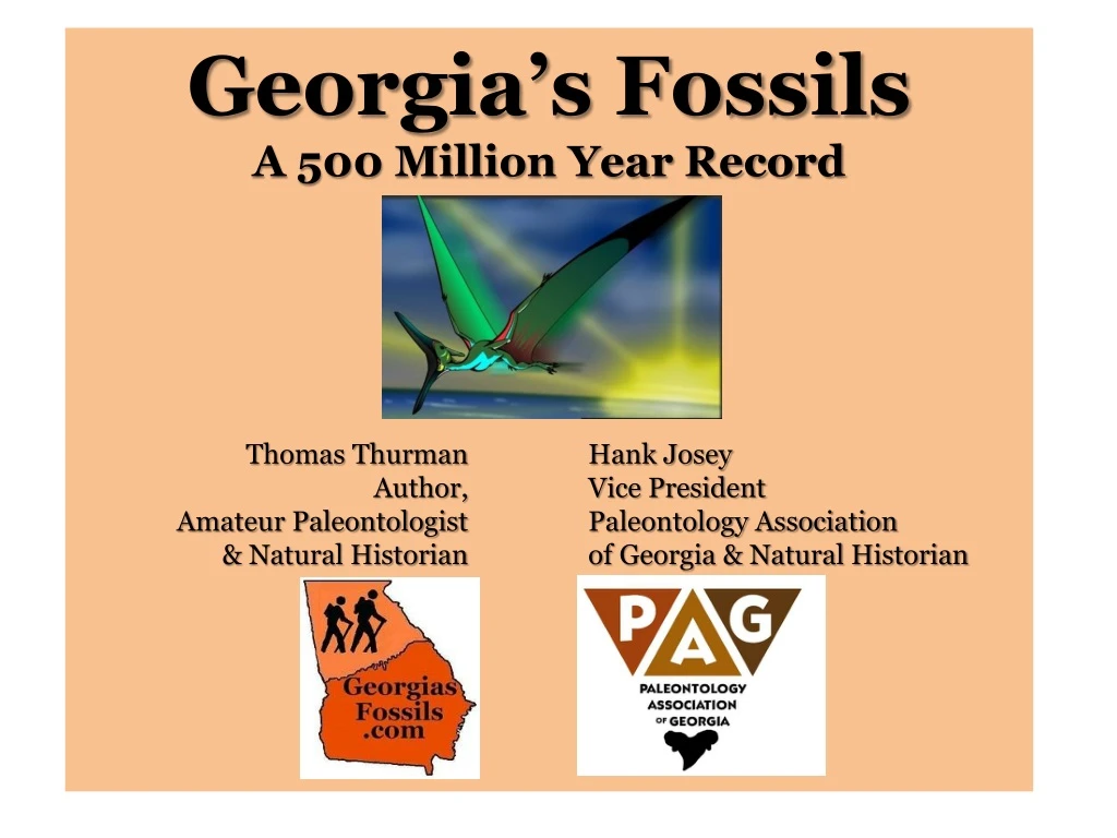 georgia s fossils a 500 million year record