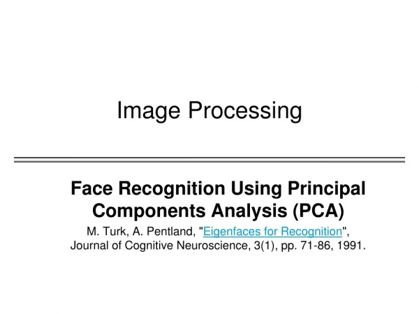 Image Processing