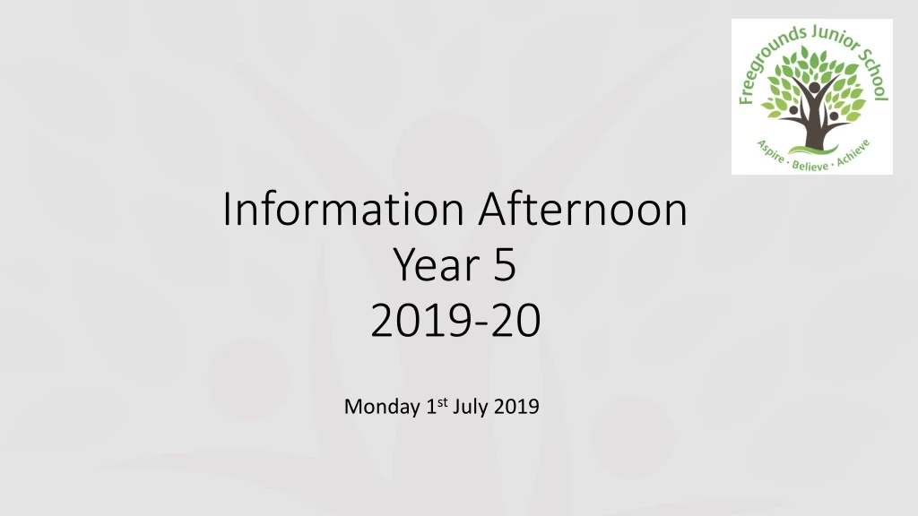 information afternoon year 5 2019 20