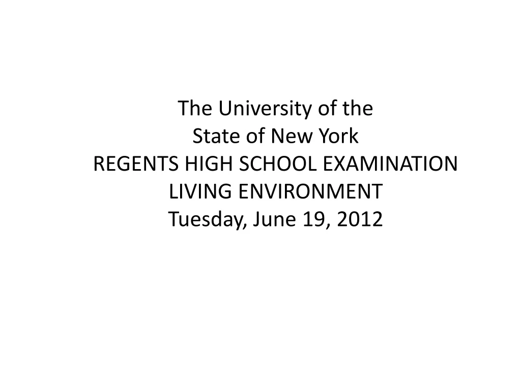 the university of the state of new york regents