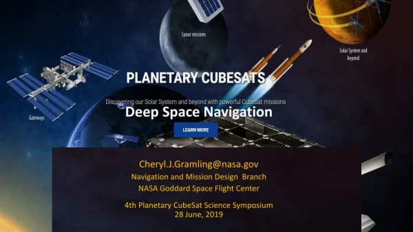Deep Space Navigation Cheryl.J.Gramling@nasa Navigation and Mission Design Branch
