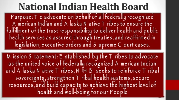 National Indian Health Board