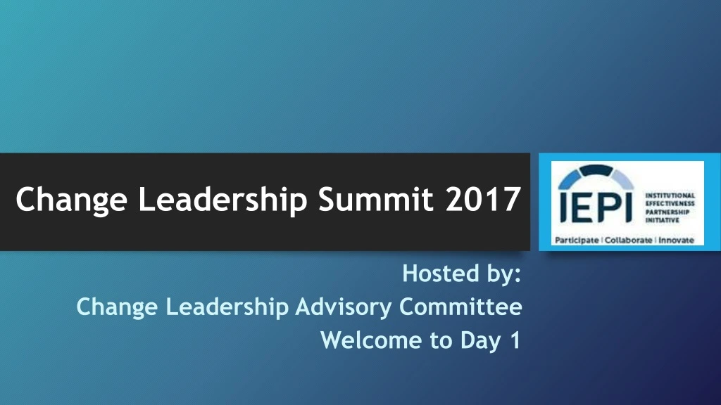 change leadership summit 2017
