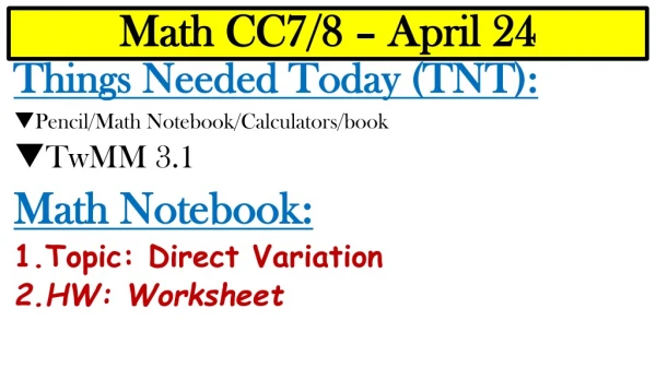 Math CC7/8 – April 24