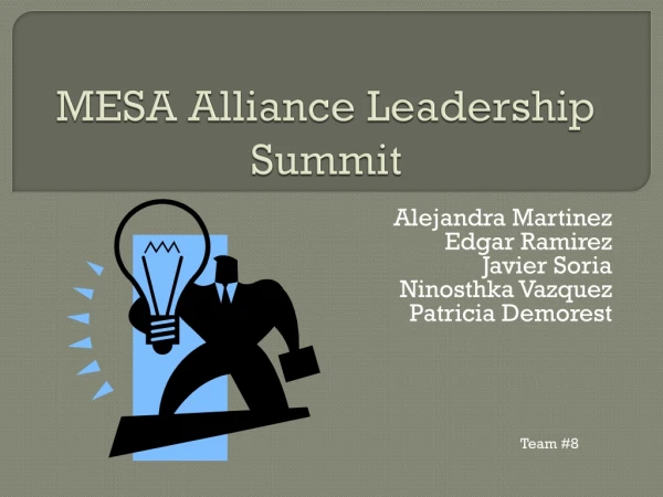 MESA Alliance Leadership Summit