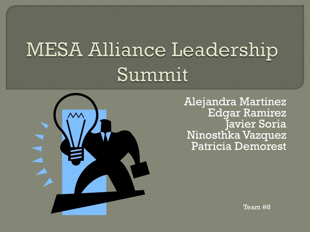 mesa alliance leadership summit