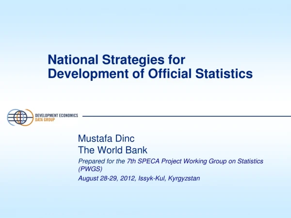 National Strategies for Development of Official Statistics