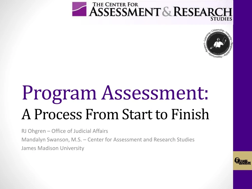 program assessment a process from start to finish