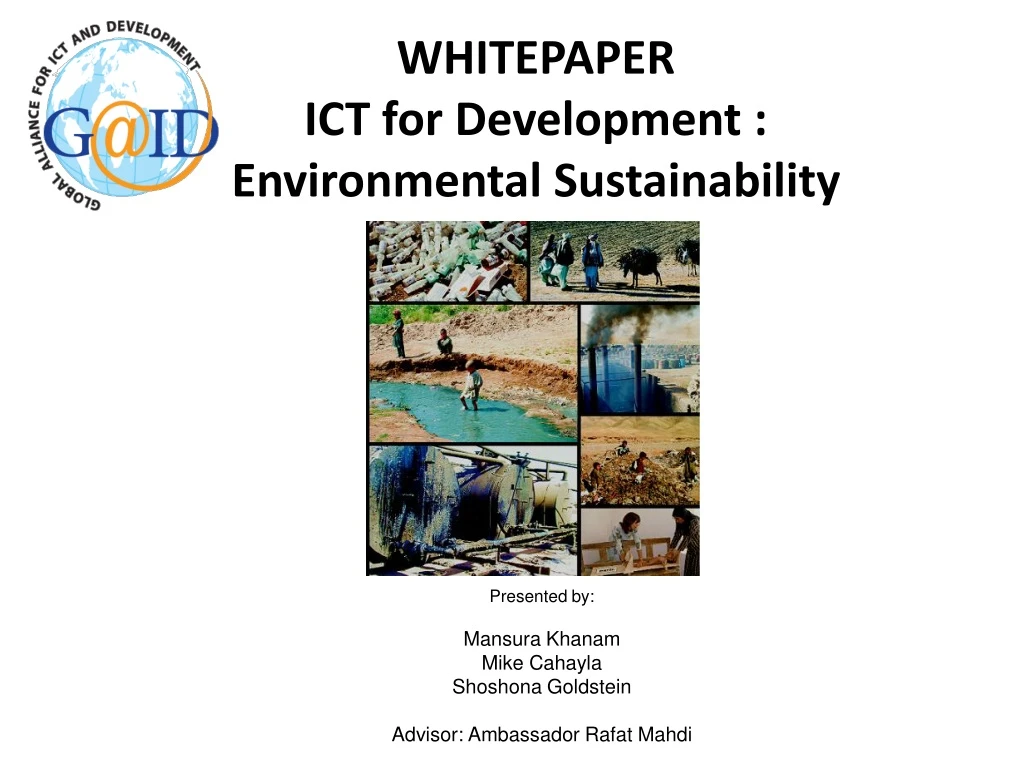 whitepaper ict for development environmental sustainability