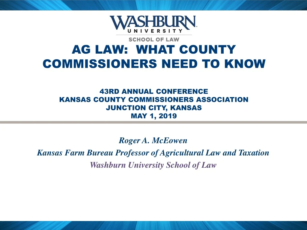 ag law what county commissioners need to know